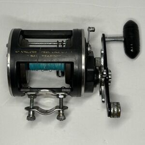 Vintage Penn 3 Ball Bearings Conventional Fishing‎ Reel Stainless Steel Line